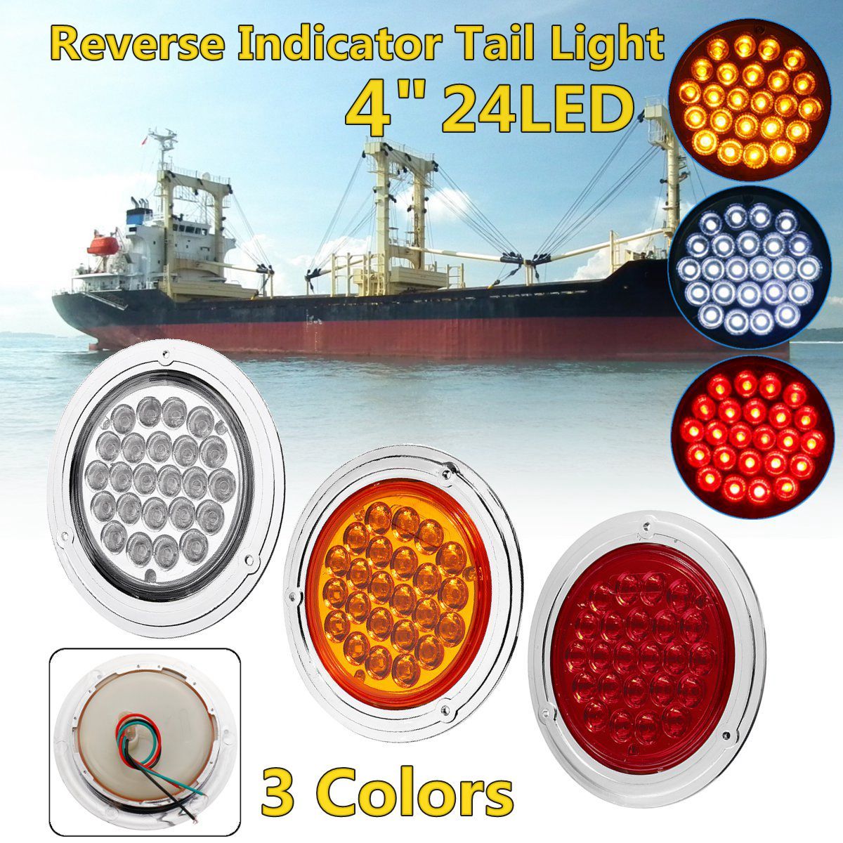 4Inch-24V-Chrome-24LED-Car-Reverse-Indicator-Tail-Light-Lamp-Round-for-Truck-Trailer-Boat-1341870