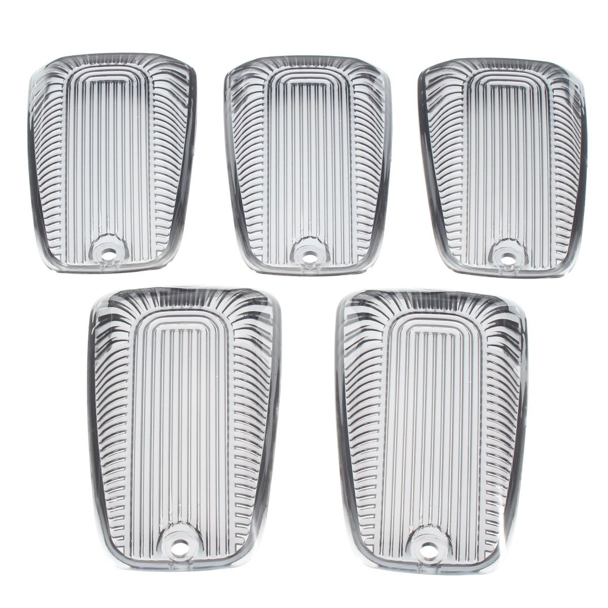 5pcs-Smoke-Top-Lamp-Lens-Roof-Running-Light-Cab-Marker-Cover-For-Ford-GMC-1059747