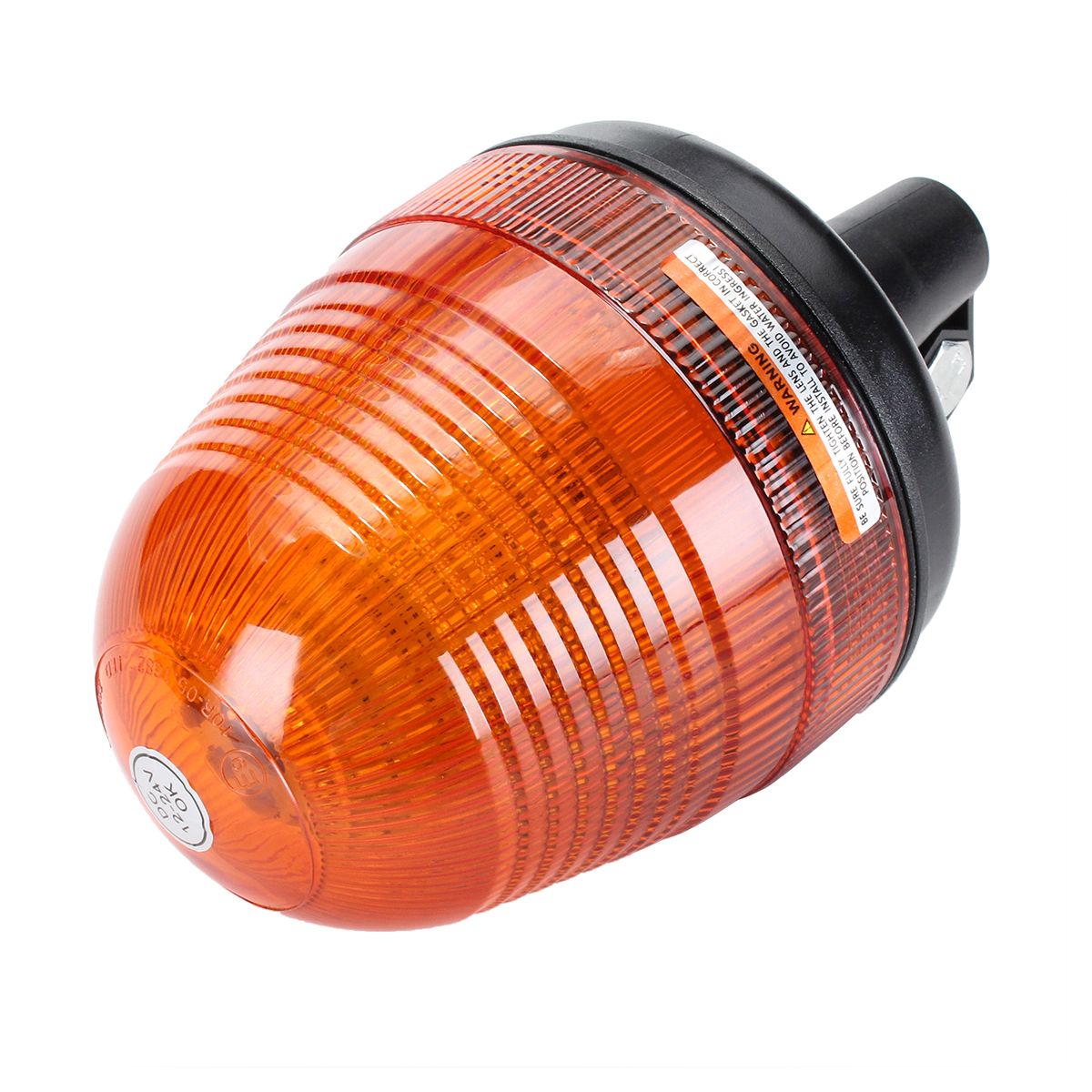 60-LED-Rotating-Flashing-Light-Amber-Beacon-DIN-Pole-Mount-Tractor-Warning-Light-Lamp-1224V-1701182