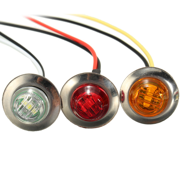 LED-Side-Marker-Light-Bulb-Lamp-Turn-Signal-Indicator-Light-Truck-Trailer-Amber-Red-White-1013665