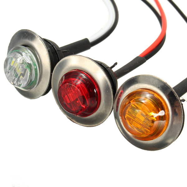 LED-Side-Marker-Light-Bulb-Lamp-Turn-Signal-Indicator-Light-Truck-Trailer-Amber-Red-White-1013665