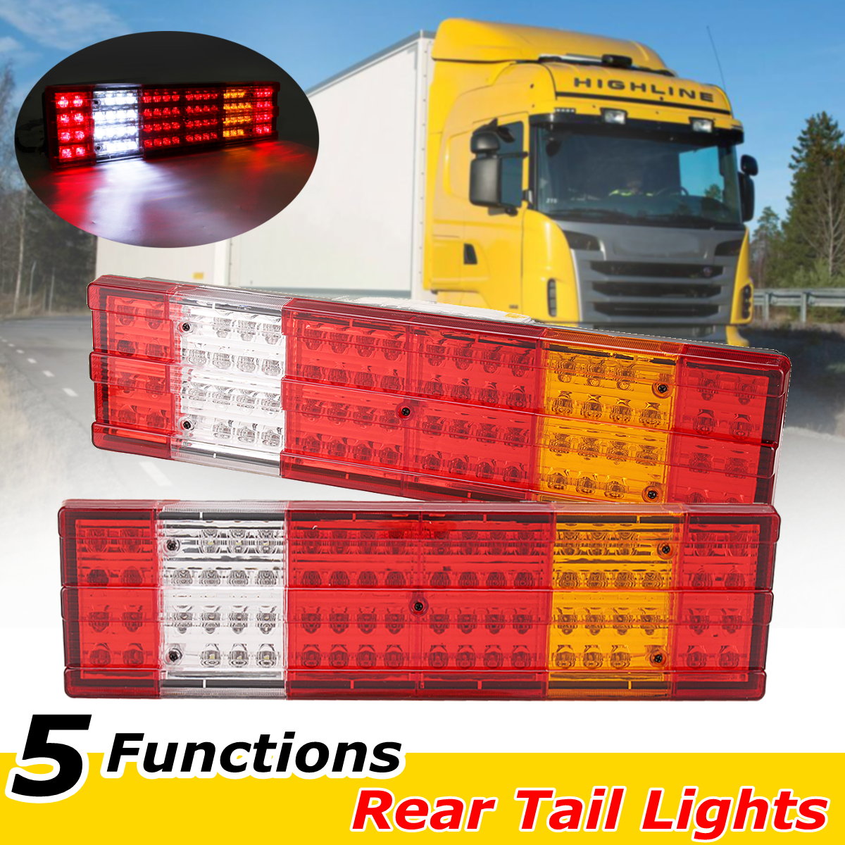 Pair-24V-LED-Car-Rear-Tail-Light-Truck-Lorry-Trailer-Reverse-Turn-Lamp-Indicator-1553348