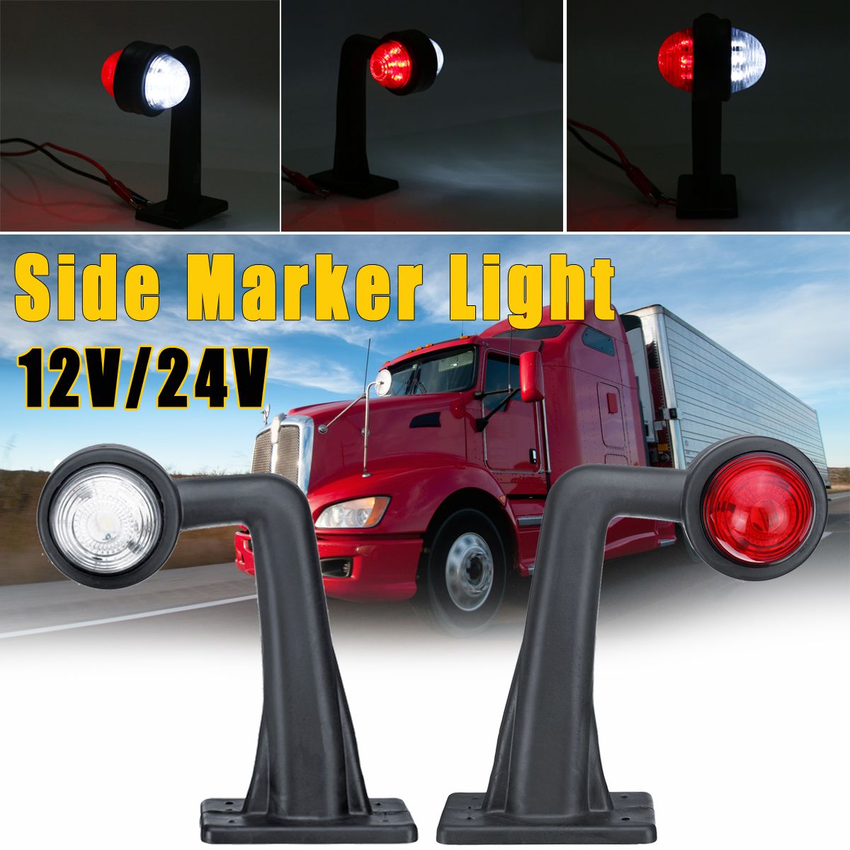 Pair-LED-Side-Marker-Lights-Indicator-Lamp-12V24V-Red-White-for-Car-Truck-Trailer-Lorry-Van-1553111