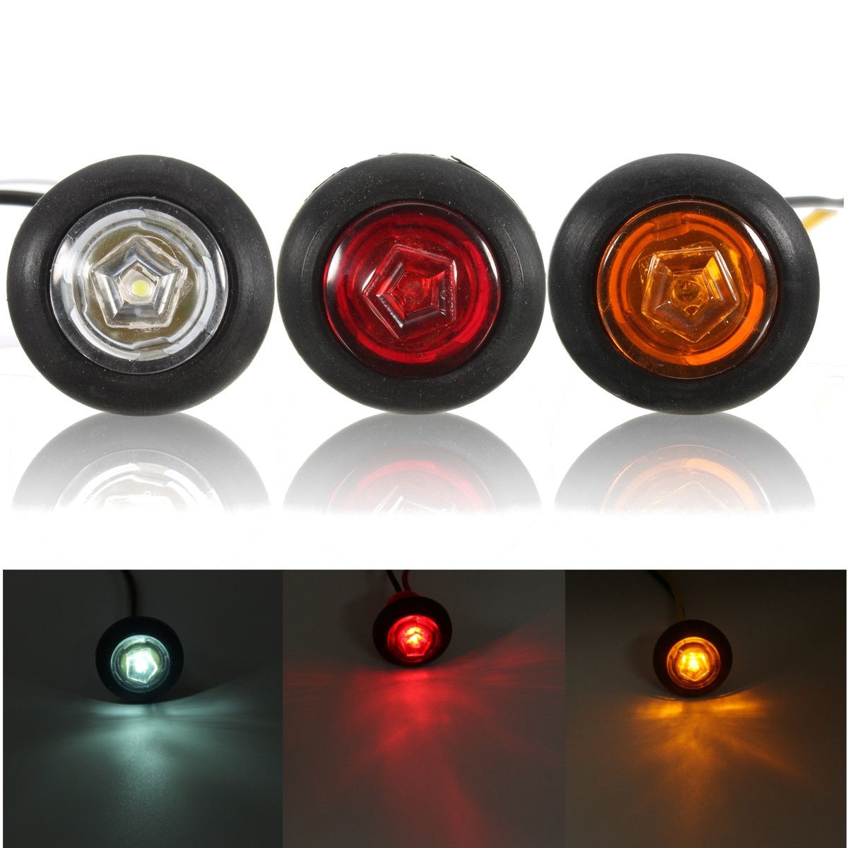 Universal-AmberRedWhite-Side-Marker-Light-LED-Lamp-for-12V24V-Car-Van-Truck-Trailer-1071637