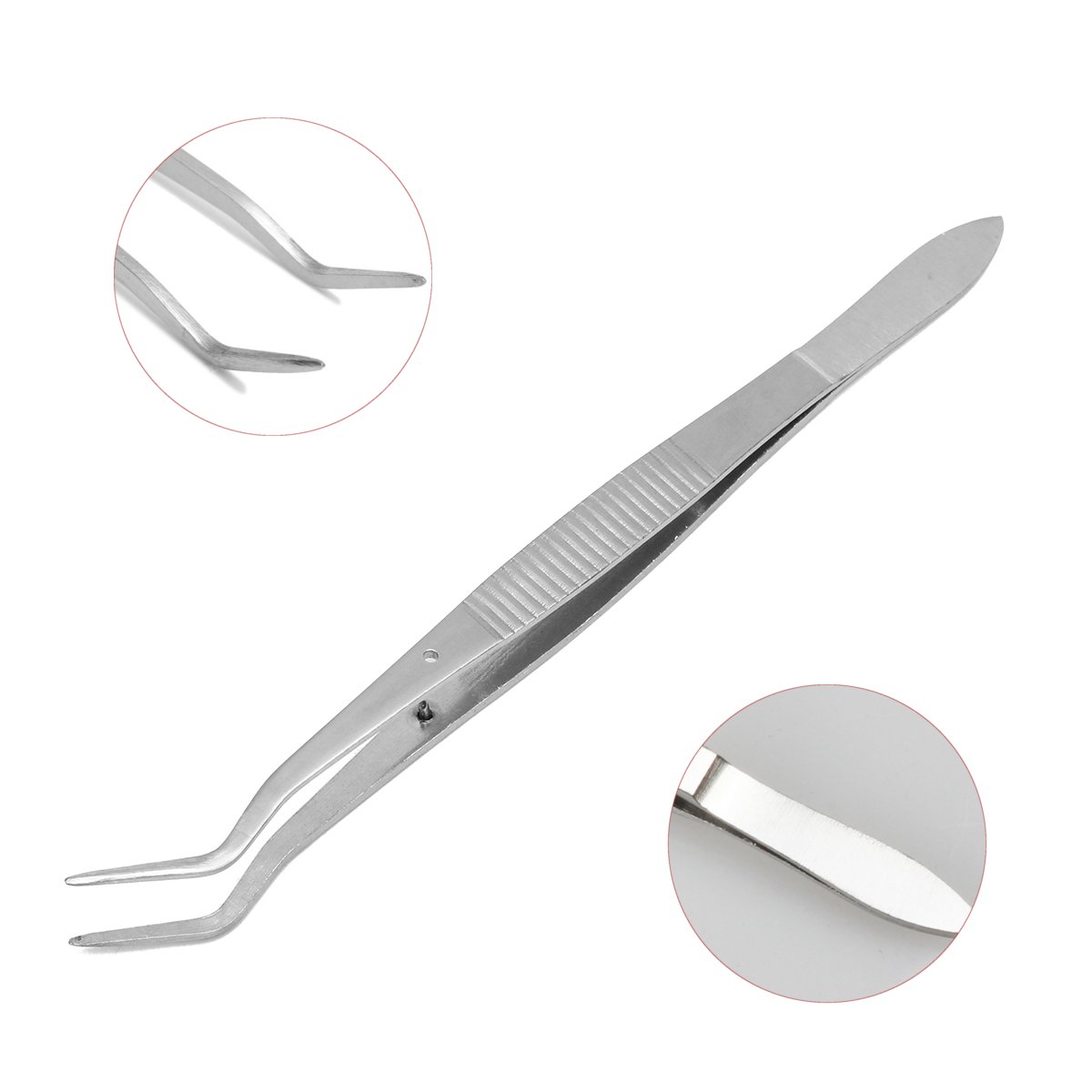 10Pcs-6inch-Stainless-Steel-Dental-Tweezers-Surgical-Lab-Instruments-Dentistry-Tool-1141171
