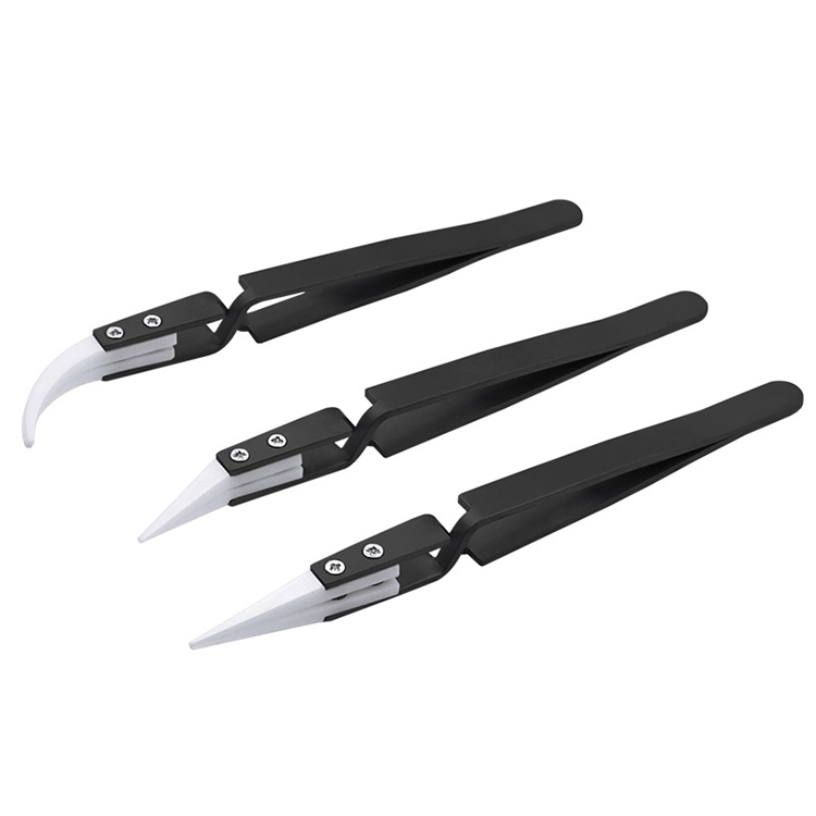 3PCS-Anti-Static-Reverse-Ceramic-Tweezers-Stainless-Steel-Electronic-CIigarette-Heat-Resistant-Condu-1685133