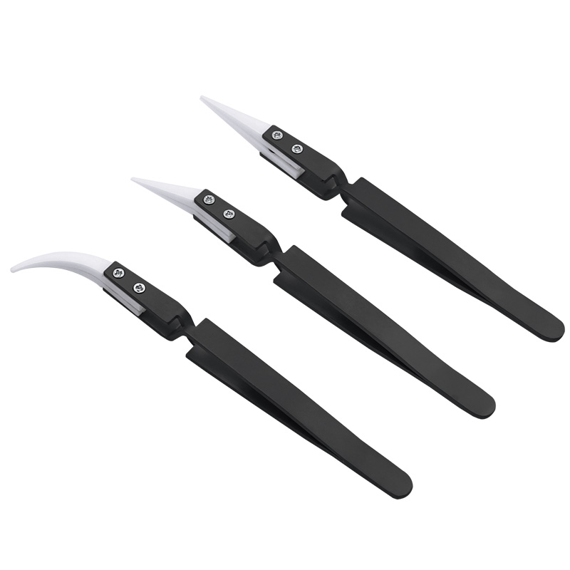 3PCS-Anti-Static-Reverse-Ceramic-Tweezers-Stainless-Steel-Electronic-CIigarette-Heat-Resistant-Condu-1685133