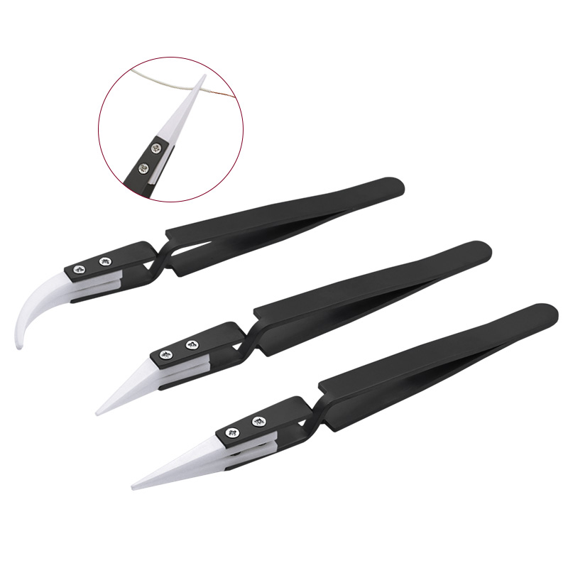 3PCS-Anti-Static-Reverse-Ceramic-Tweezers-Stainless-Steel-Electronic-CIigarette-Heat-Resistant-Condu-1685133