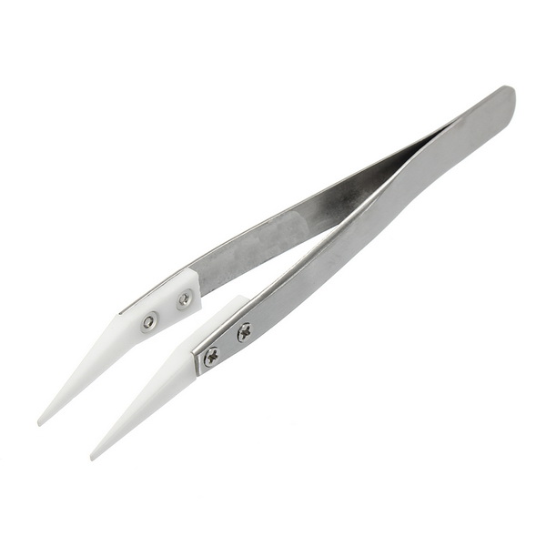 6Pcs-Ceramic-Tweezers-Heat-Resistant-Non-Conductive-Stainless-Steel-Body-Silve-1135261