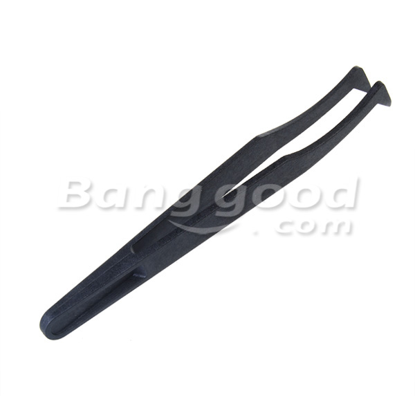 6pcs-Black-Anti-static-Plastic-Tweezers-Heat-Resistant-Repair-Tool-930332