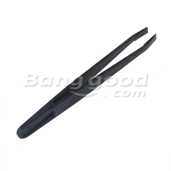 6pcs-Black-Anti-static-Plastic-Tweezers-Heat-Resistant-Repair-Tool-930332
