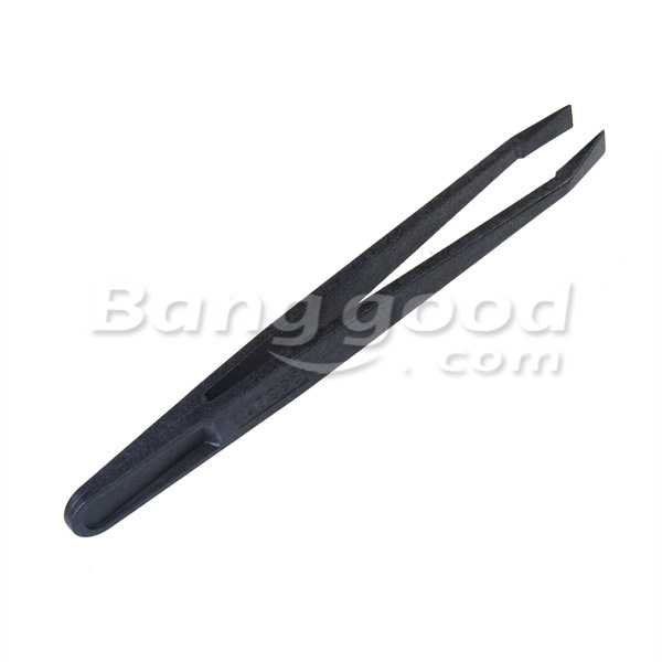 6pcs-Black-Anti-static-Plastic-Tweezers-Heat-Resistant-Repair-Tool-930332
