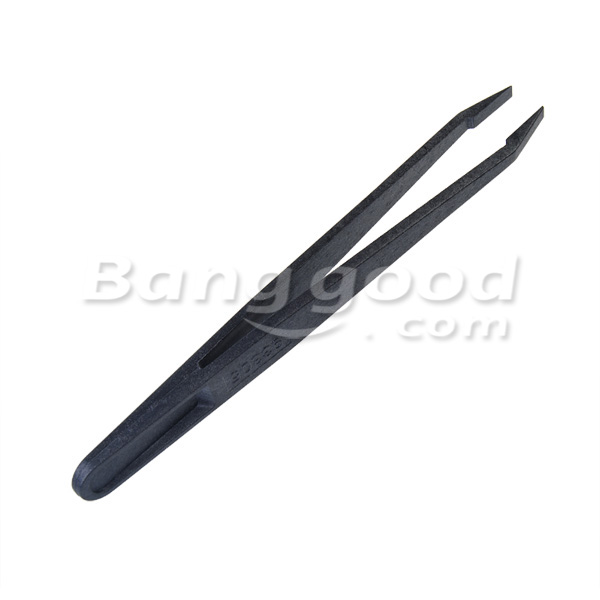 6pcs-Black-Anti-static-Plastic-Tweezers-Heat-Resistant-Repair-Tool-930332
