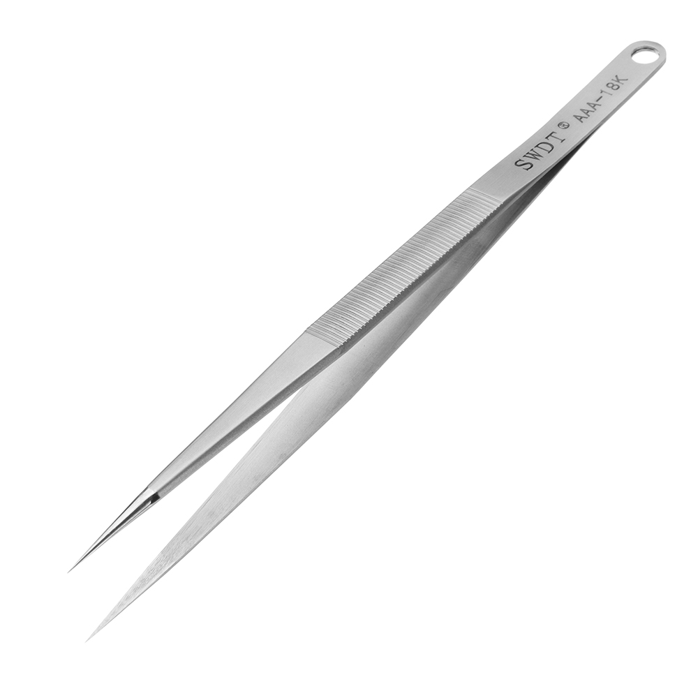 AAA-18K-Precision-Tweezer-Straight-Tip-Tweezer-Electronic-Maintenance-Tools-Stainless-Steel-1349031