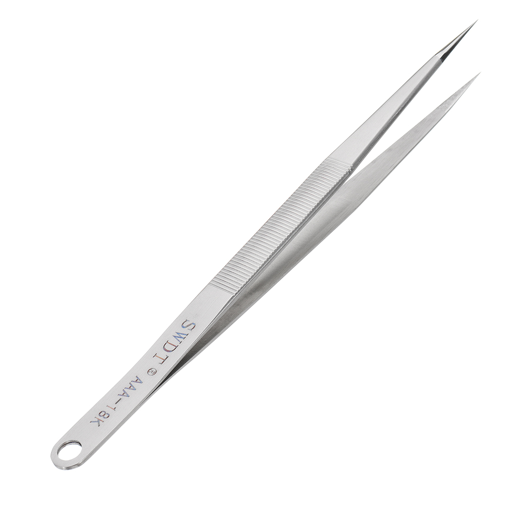 AAA-18K-Precision-Tweezer-Straight-Tip-Tweezer-Electronic-Maintenance-Tools-Stainless-Steel-1349031