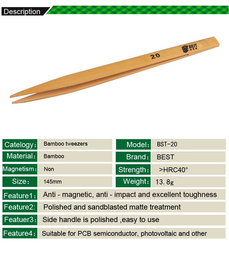 BEST-BST-20-Industrial-Non-tooth-Bamboo-Tweezers-Anti-loss-Tweezer-Anti-static-1363152