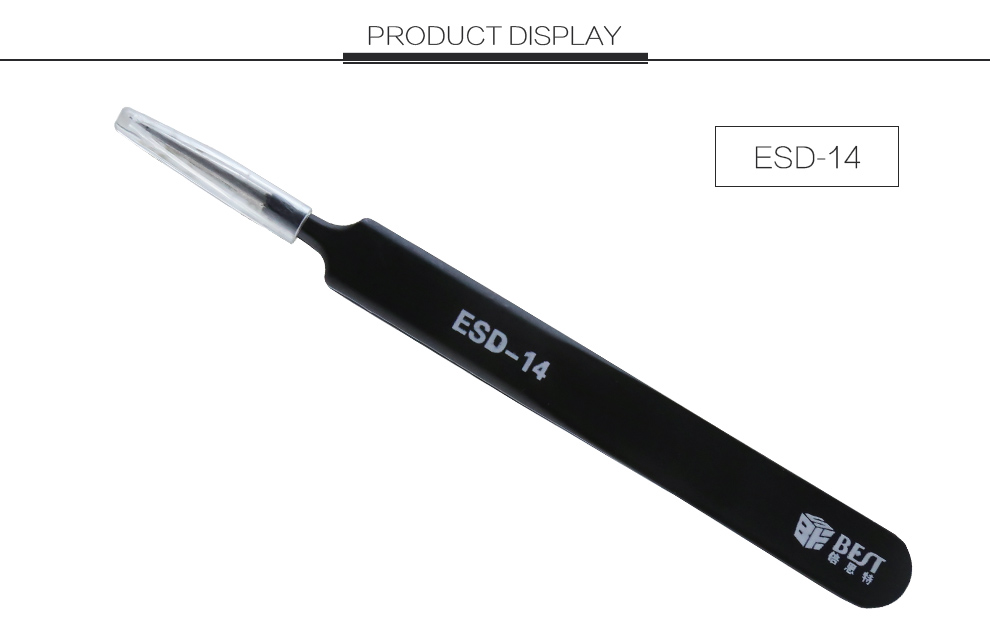 BEST-BST-ESD-14-Precision-Tweezer-Antistatic-Tweezers-Stainless-Tweezers-Model-Pointed-1364529