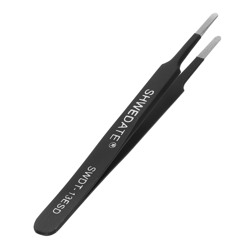 SWDT-13ESD-Precision-Anti-Static-Tweezer-PC-Phone-Maintenance-Tools-Circular-Flat-Head-Stainless-Ste-1347504