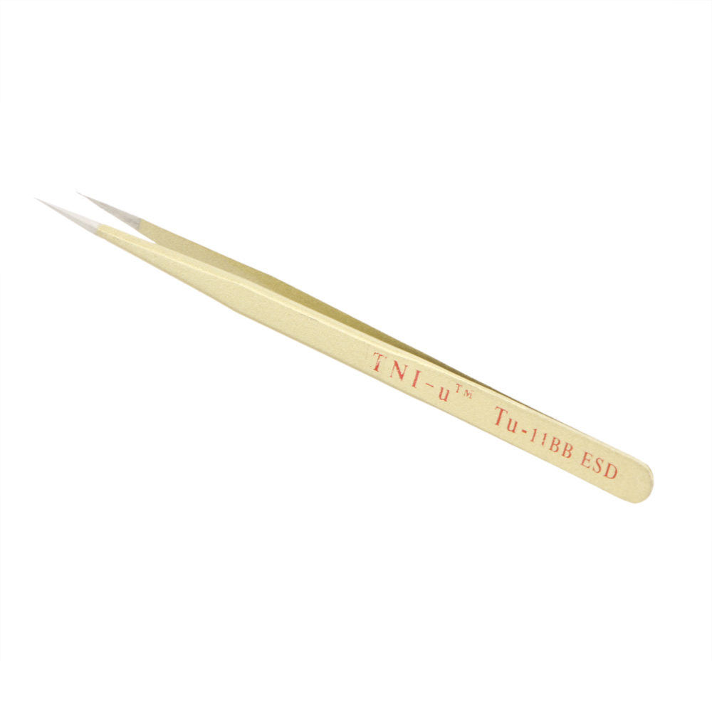 TU-11BB-55inch-ESD-Anti-static-Golden-Extra-Long-Straight-Tweezers-Nipper-Clip-Hand-Tool-Stainless-S-1141169