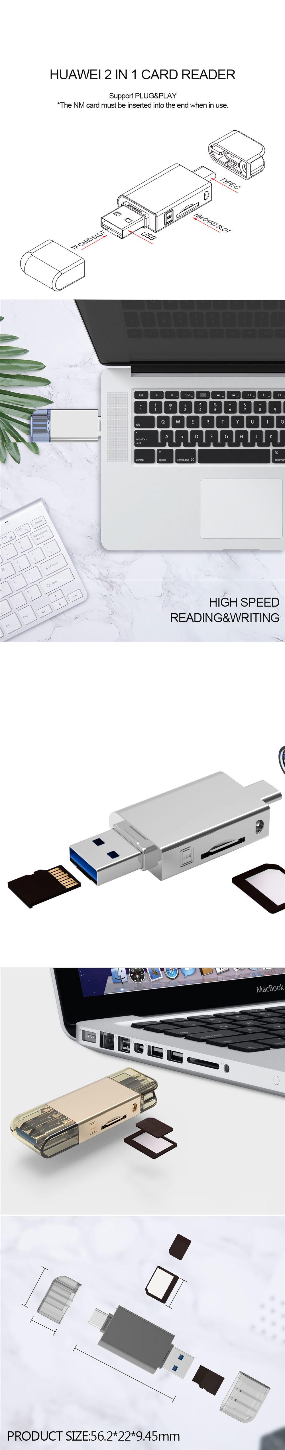 2-in-1-Zinc-Alloy-USB-Type-C-TFNM-Card-Reader-Dual-Use-USB-Hub-Nano-Memory-Card-Reader-USB30-Adapter-1695192