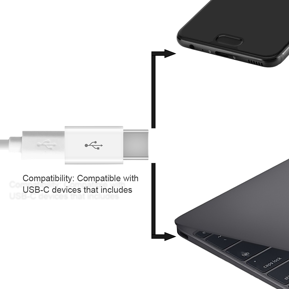 Bakeey-Micro-USB-to-Type-C-USB30-Adapter-Connector-For-HUAWEI-P30-S10-S10-1538173