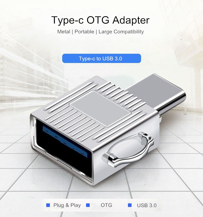 Bakeeytrade-Metal-Type-c-to-USB-30-OTG-Adapter-Converter-for-Xiaomi-Mobile-Phone-Tablet-Non-original-1355617