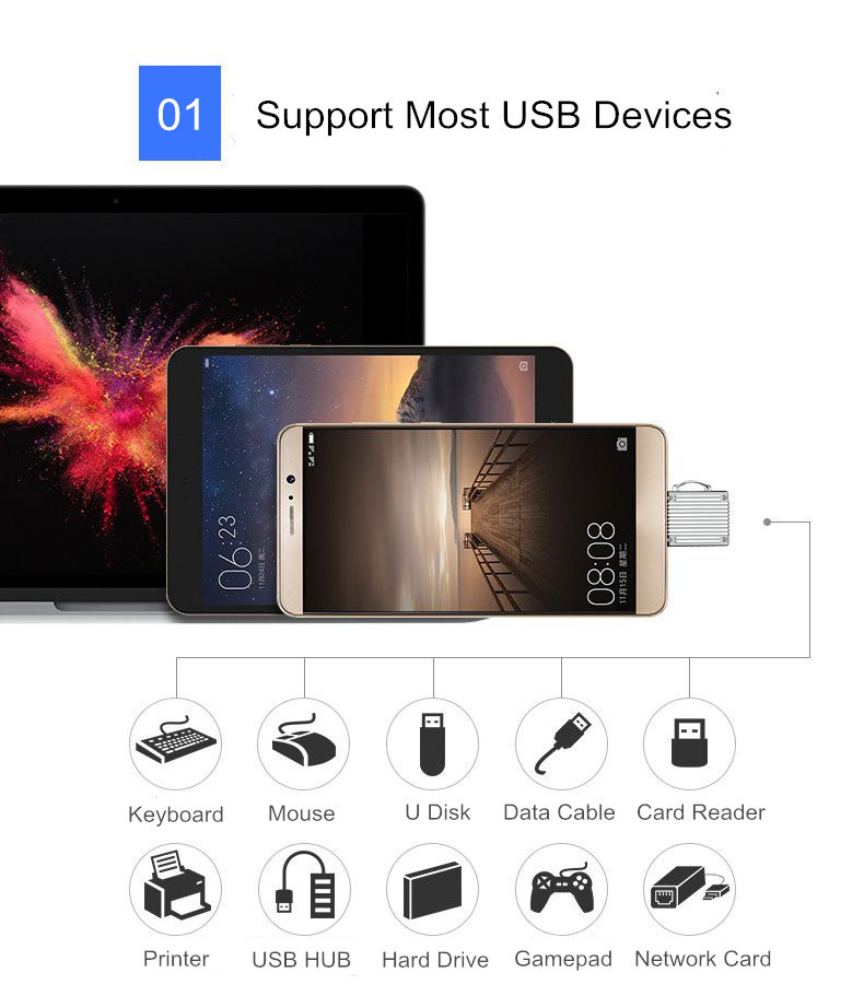 Bakeeytrade-Metal-Type-c-to-USB-30-OTG-Adapter-Converter-for-Xiaomi-Mobile-Phone-Tablet-Non-original-1355617