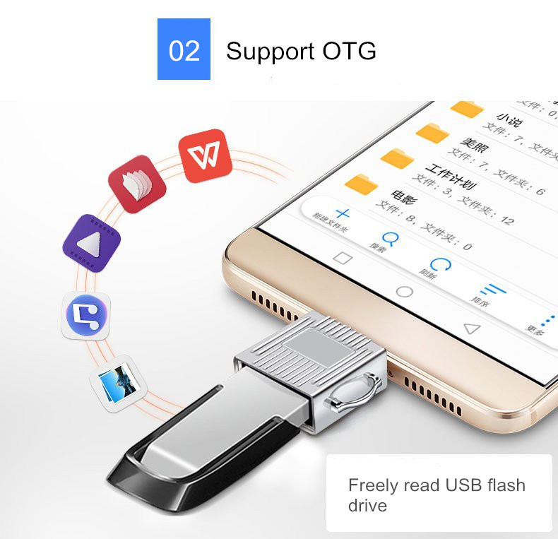 Bakeeytrade-Metal-Type-c-to-USB-30-OTG-Adapter-Converter-for-Xiaomi-Mobile-Phone-Tablet-Non-original-1355617