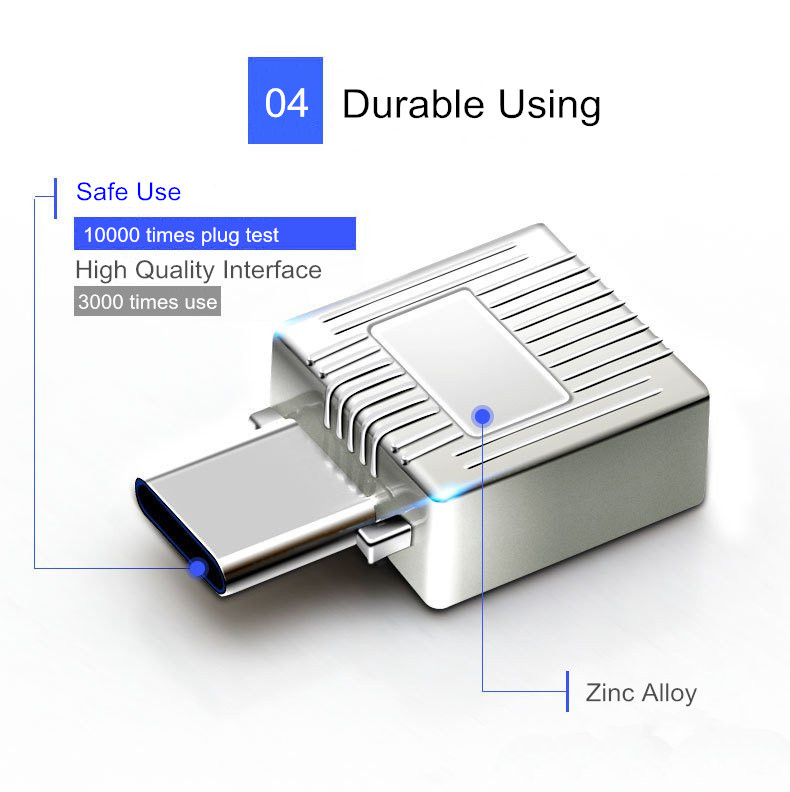 Bakeeytrade-Metal-Type-c-to-USB-30-OTG-Adapter-Converter-for-Xiaomi-Mobile-Phone-Tablet-Non-original-1355617