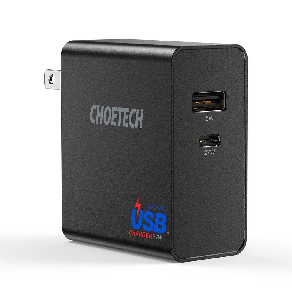 CHOETECH-32W-US-USB-A-Type-C-PD-Charger-Power-Adapter-Wall-Charger-for-Smartphone-Tablet-1630293