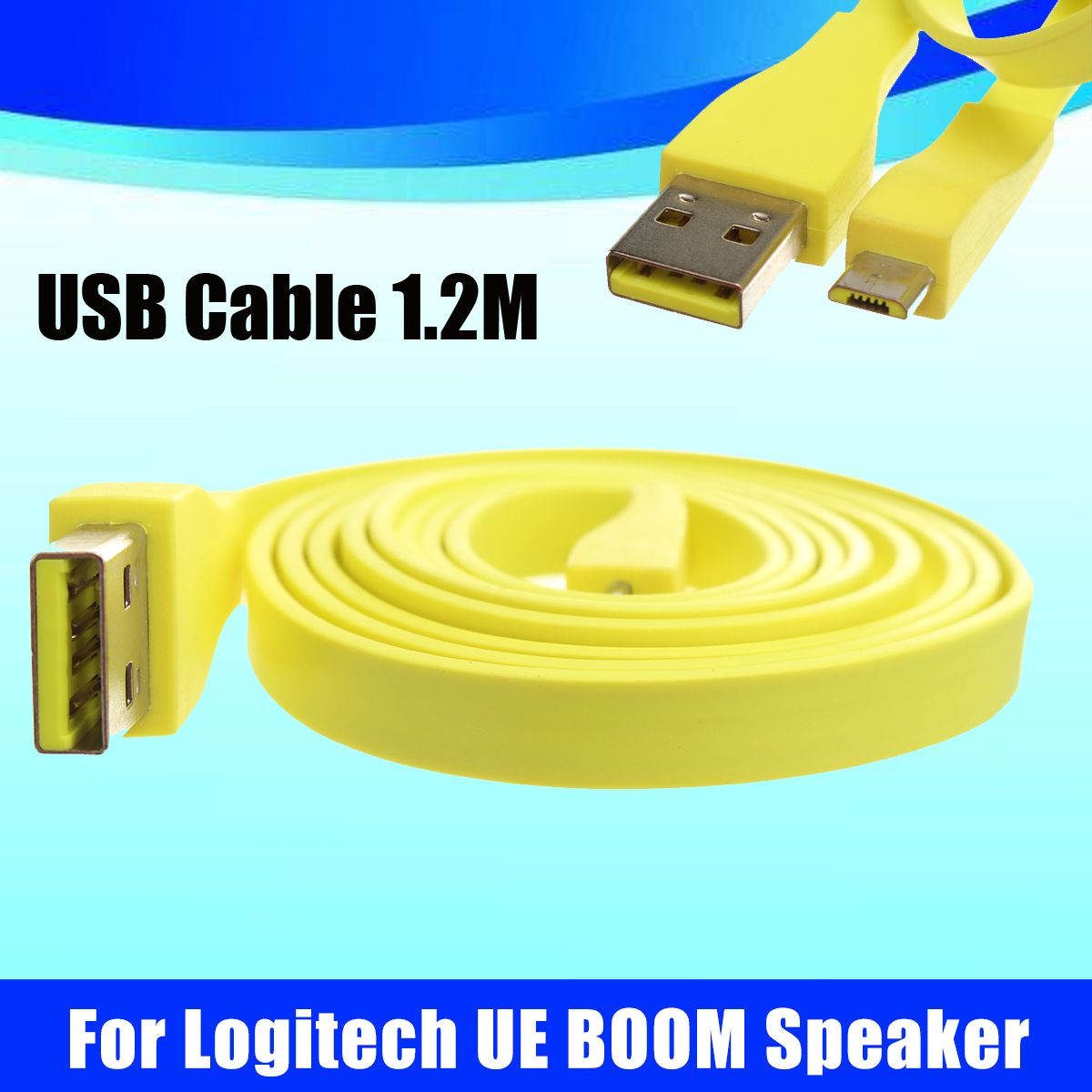 12M-Yellow-Micro-USB-Charging-Cable-for-Logitech-UE-BOOM-bluetooth-Speaker-1258959