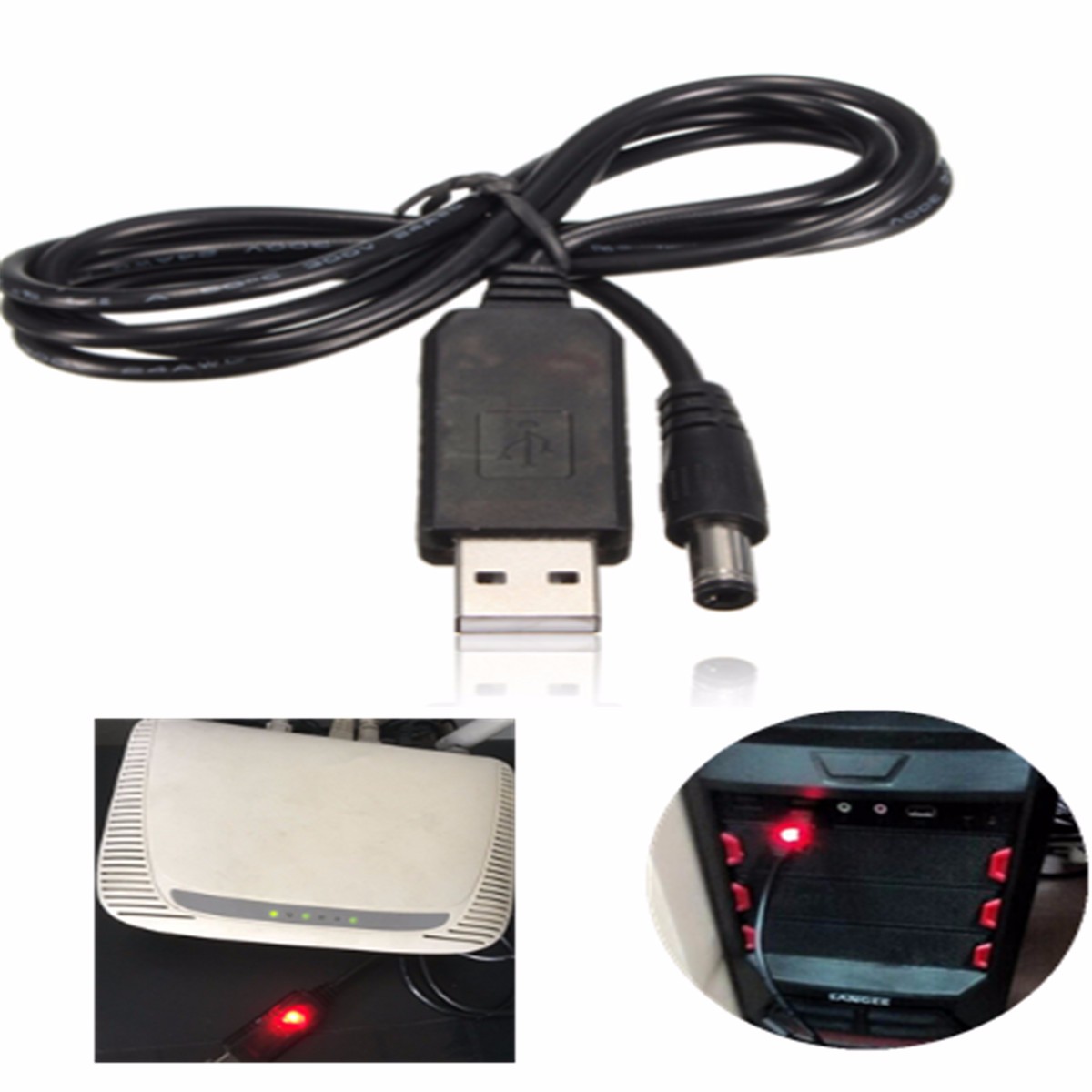 1m-5V-DC-To-12V-DC-USB-Power-Cable-Data-Adapter-Charger-Plug-with-LED-21mm-x-55mm-1052777