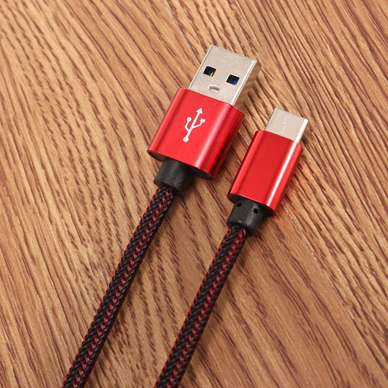 21A-Nylon-Braided-Type-C-USB-Fast-Charging-Data-Cable-1m-For-Samsung-S8-Letv-Xiaomi-6-mi5-mi6-1175473
