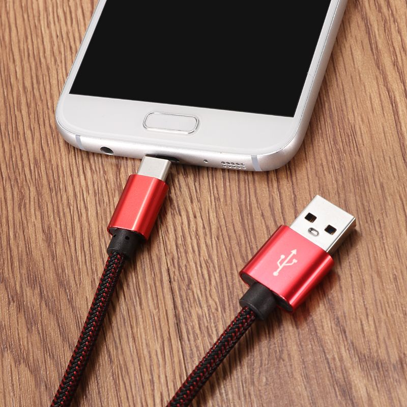 21A-Nylon-Braided-Type-C-USB-Fast-Charging-Data-Cable-1m-For-Samsung-S8-Letv-Xiaomi-6-mi5-mi6-1175473