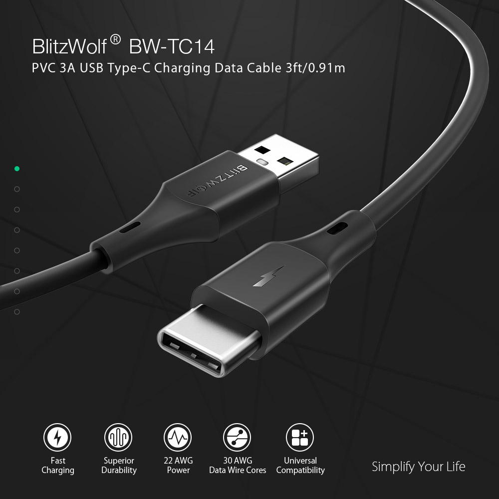3-Pack-BlitzWolfreg-BW-TC14-3A-USB-Type-C-Cable-Fast-Charging-Data-Sync-Transfer-Cord-Line-3ft09m-Fo-1529053