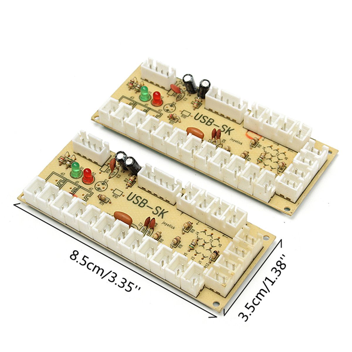 Arcade-Encoder-PC-To-2pin-Joystick--Happ-Button-48mm-Wires-Zero-Delay-USB-1159730