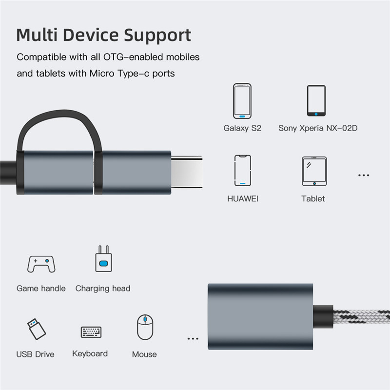 Bakeey-2-In-1-Type-C-Micro-USB30-Fast-Charging-Transfer-OTG-Adapter-Cable-For-Huawei-P30-Pro-Mate-30-1617017