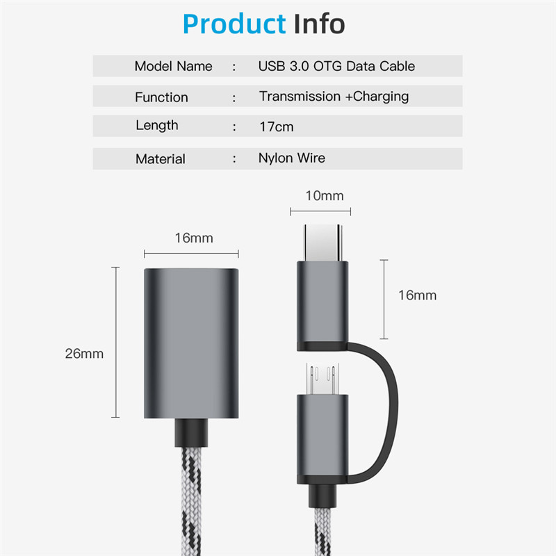 Bakeey-2-In-1-Type-C-Micro-USB30-Fast-Charging-Transfer-OTG-Adapter-Cable-For-Huawei-P30-Pro-Mate-30-1617017