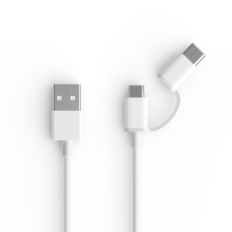 Bakeey-2-in-1-QC-30-Type-C-Micro-USB-Fast-Charging-Cable-30cm-For-Oneplus-5-6-Note-4x-1231060