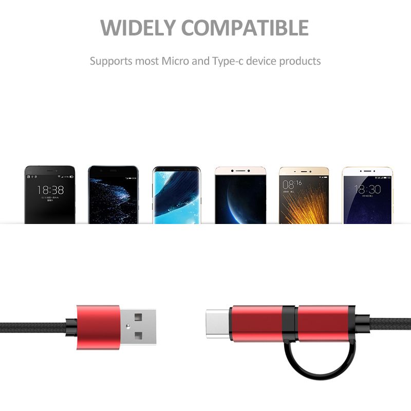 Bakeey-21A-Micro-USB-Type-C-2in1-Fast-Charging-Aluminum-Alloy-Braided-Wire-Data-Cable-For-HUAWEI-P30-1531987