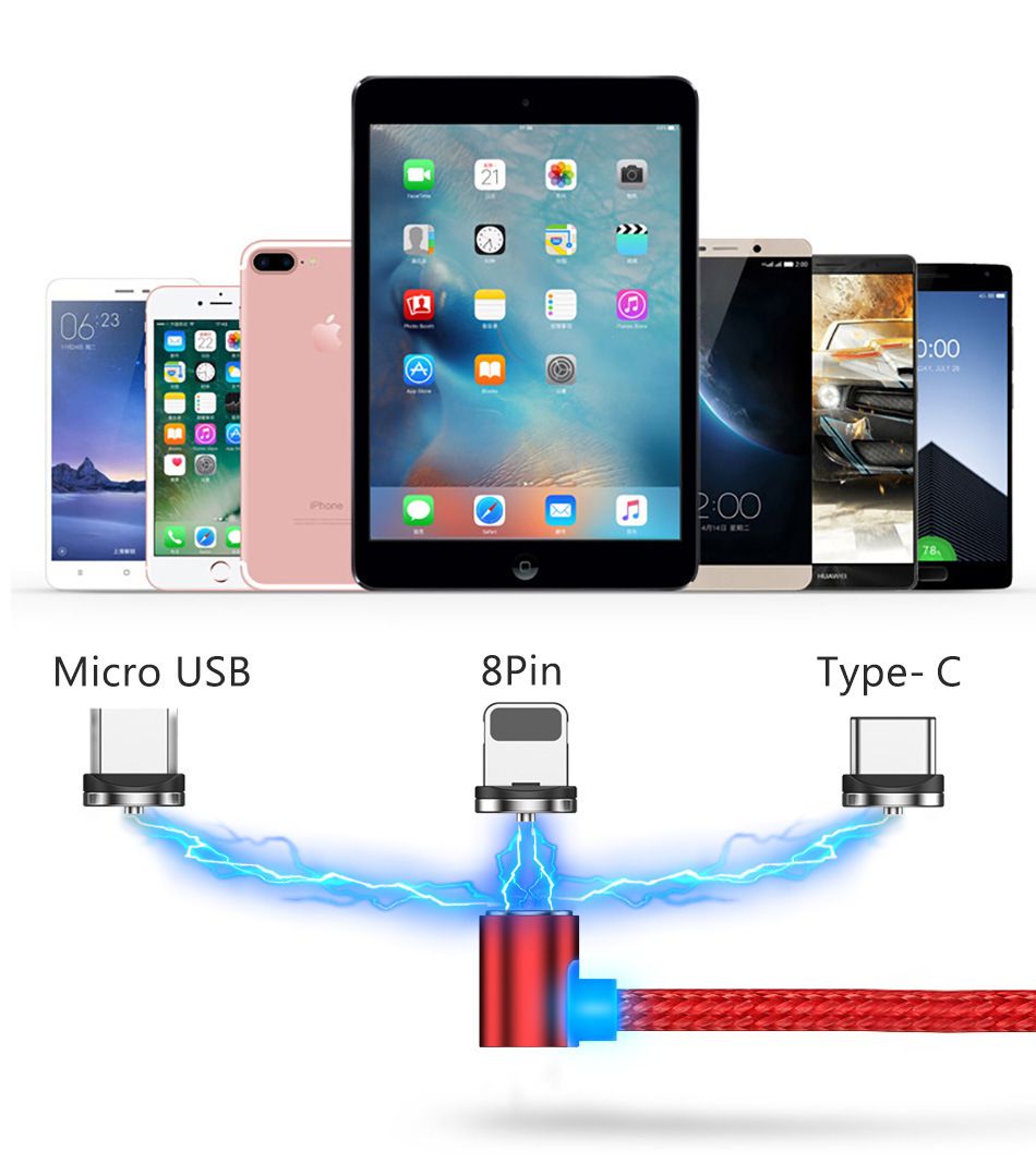 Bakeey-21A-Type-C-Micro-USB-360-Degree-Suction-Fishing-Magnetic-Data-Cable-For-HUAWEI-P30-Oneplus-7--1536538