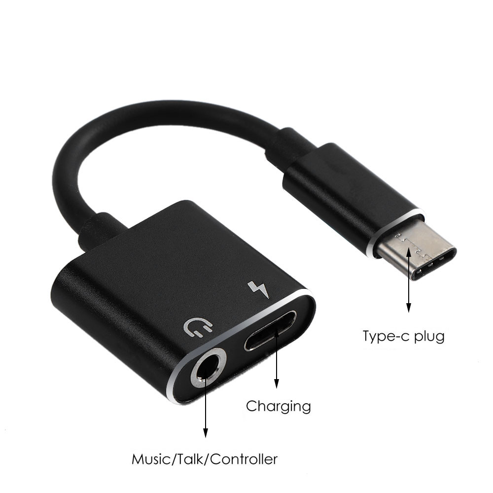 Bakeey-2in1-Male-To-Female-USB-Type-C-Jack-To-35mm-Cable-Type-C-Convertor-Connector-Adapter-Charging-1638011