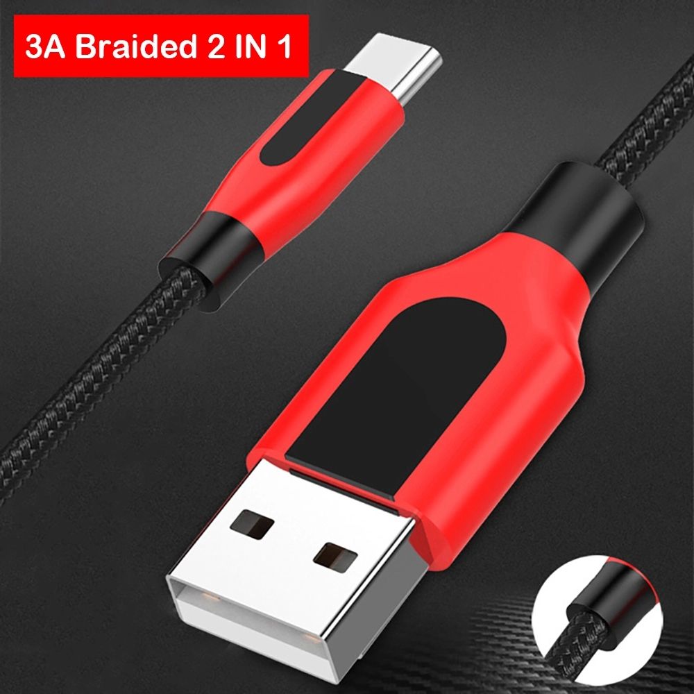 Bakeey-3A-Durable-Nylon-Braided-Type-C-Micro-USB-Fast-Charging-Data-Cable-For-Huawei-P30-Pro-Mate-30-1655072