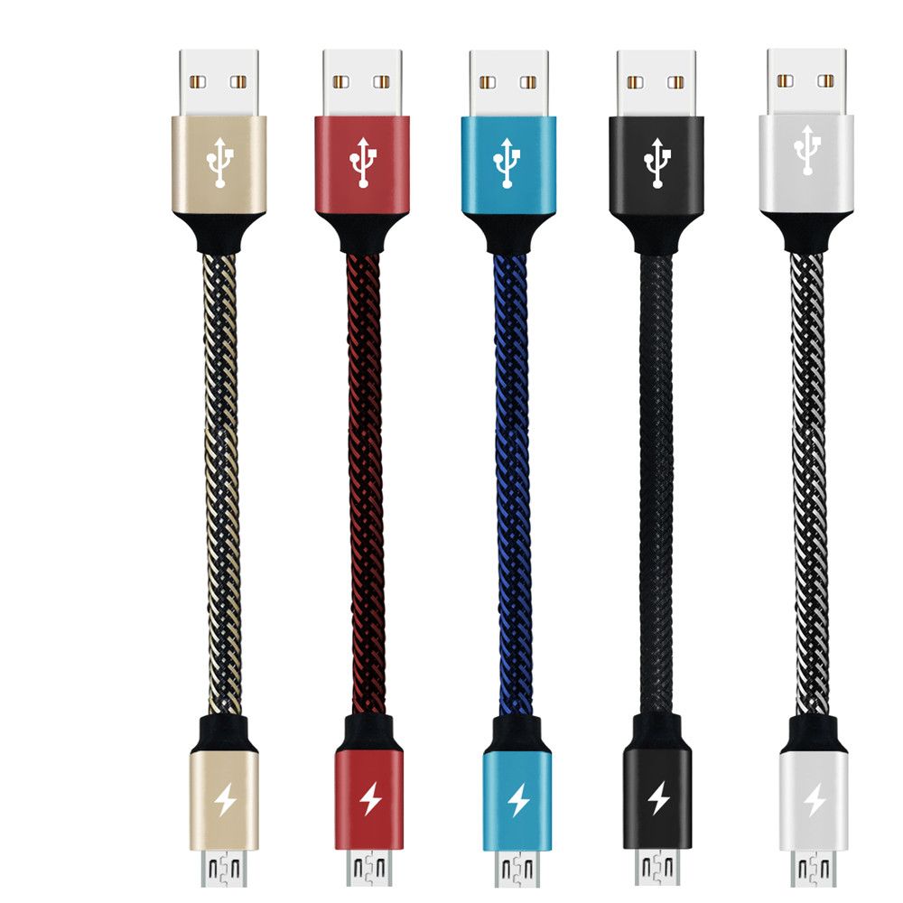 Bakeey-3A-Micro-USB-Braided-Fast-Charging-Data-Cable-28cm-For-Note-5-S7-Edge-S6-1234852