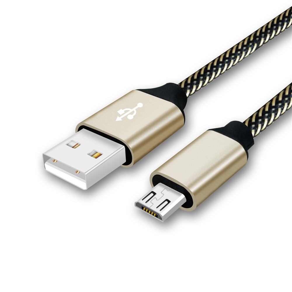 Bakeey-3A-Micro-USB-Braided-Fast-Charging-Data-Cable-28cm-For-Note-5-S7-Edge-S6-1234852