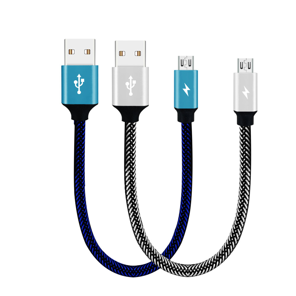 Bakeey-3A-Micro-USB-Braided-Fast-Charging-Data-Cable-28cm-For-Note-5-S7-Edge-S6-1234852