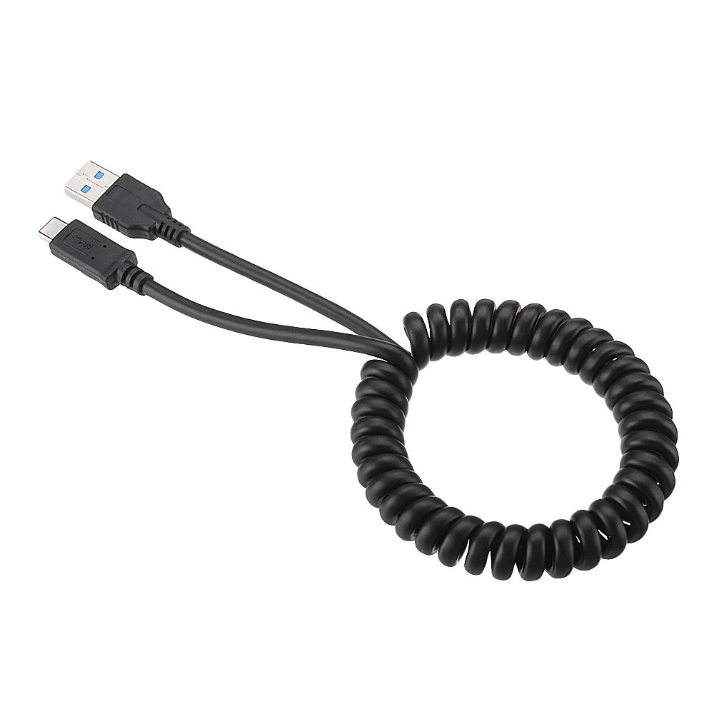 Bakeey-3A-Retractable-Spring-USB30-Fast-Charging-Data-Cable-15M-For-Pocophone-F1-Oneplus-6T-1375661