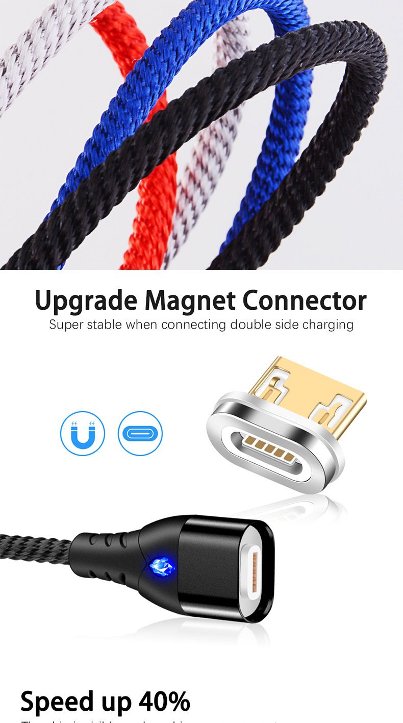 Bakeey-3A-Type-C-Micro-USB-LED-Indicator-Fast-Charging-Magnetic-Data-Cable-For-HUAWEI-OPPO-VIVO-1543907