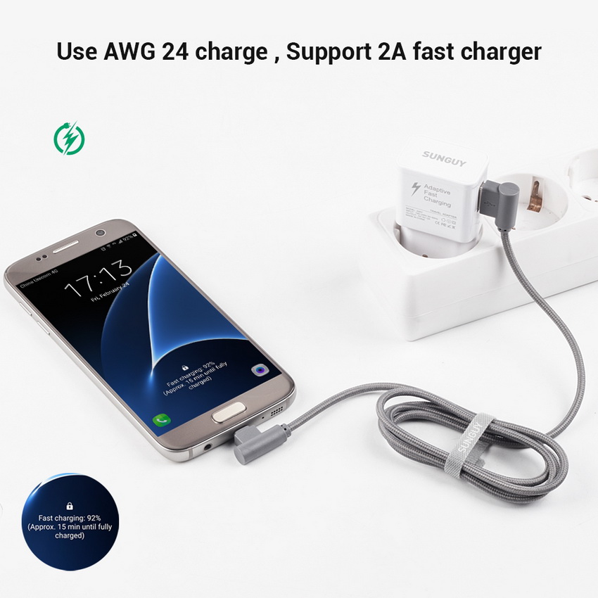 Bakeey-90-Degree-Micro-USB-Fast-Charging-Cable-1m-For-Note-4-4X-Samsung-S7-S6-Edge-1254299
