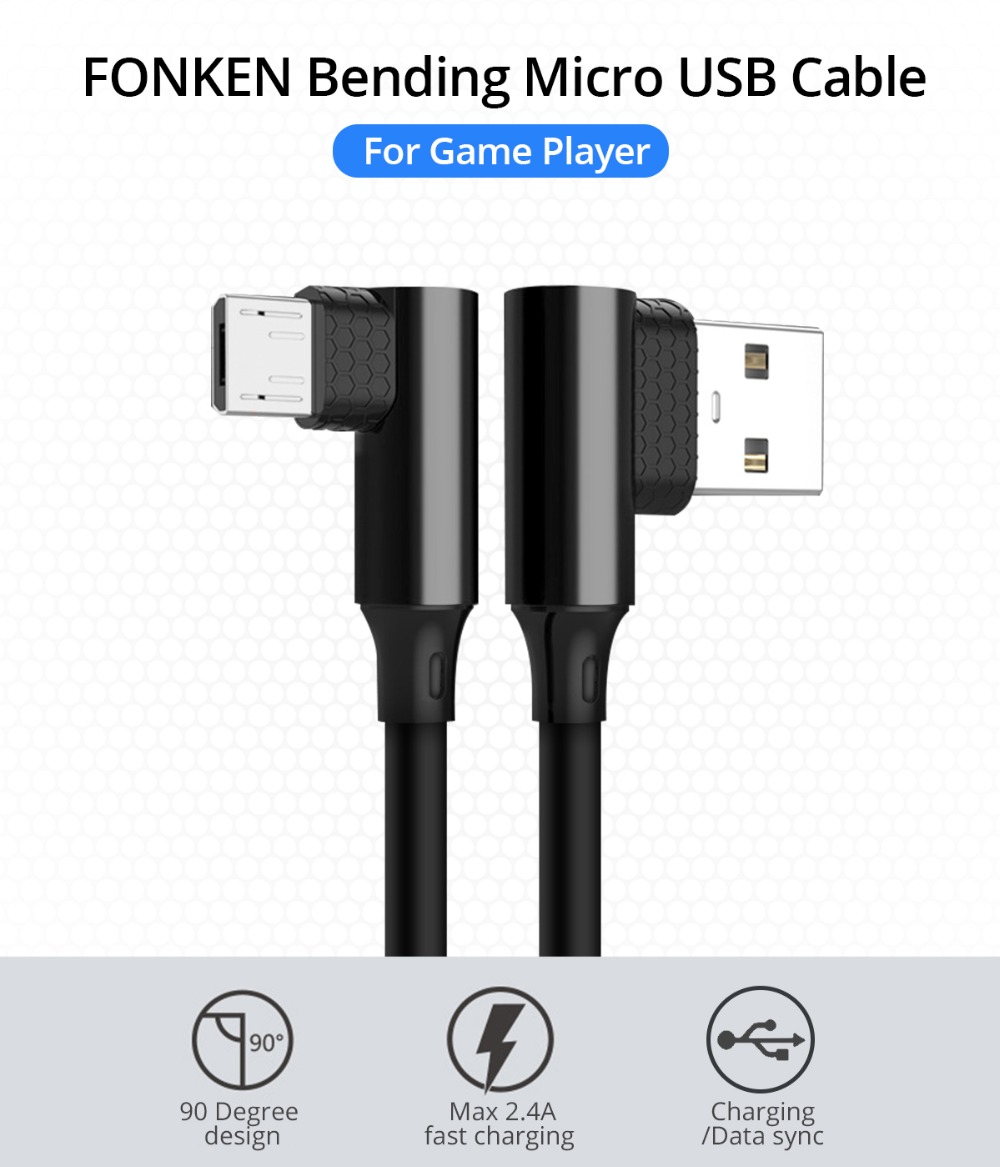 Bakeey-90-Degree-Reversible-24A-Micro-USB-Charging-Data-Cable-328ft1m-for-Note-5-1360538